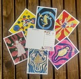 Psychedelic Pussycats Postcard 12 Pack
