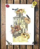 Birdhouse Print