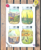 Canned Worlds Print